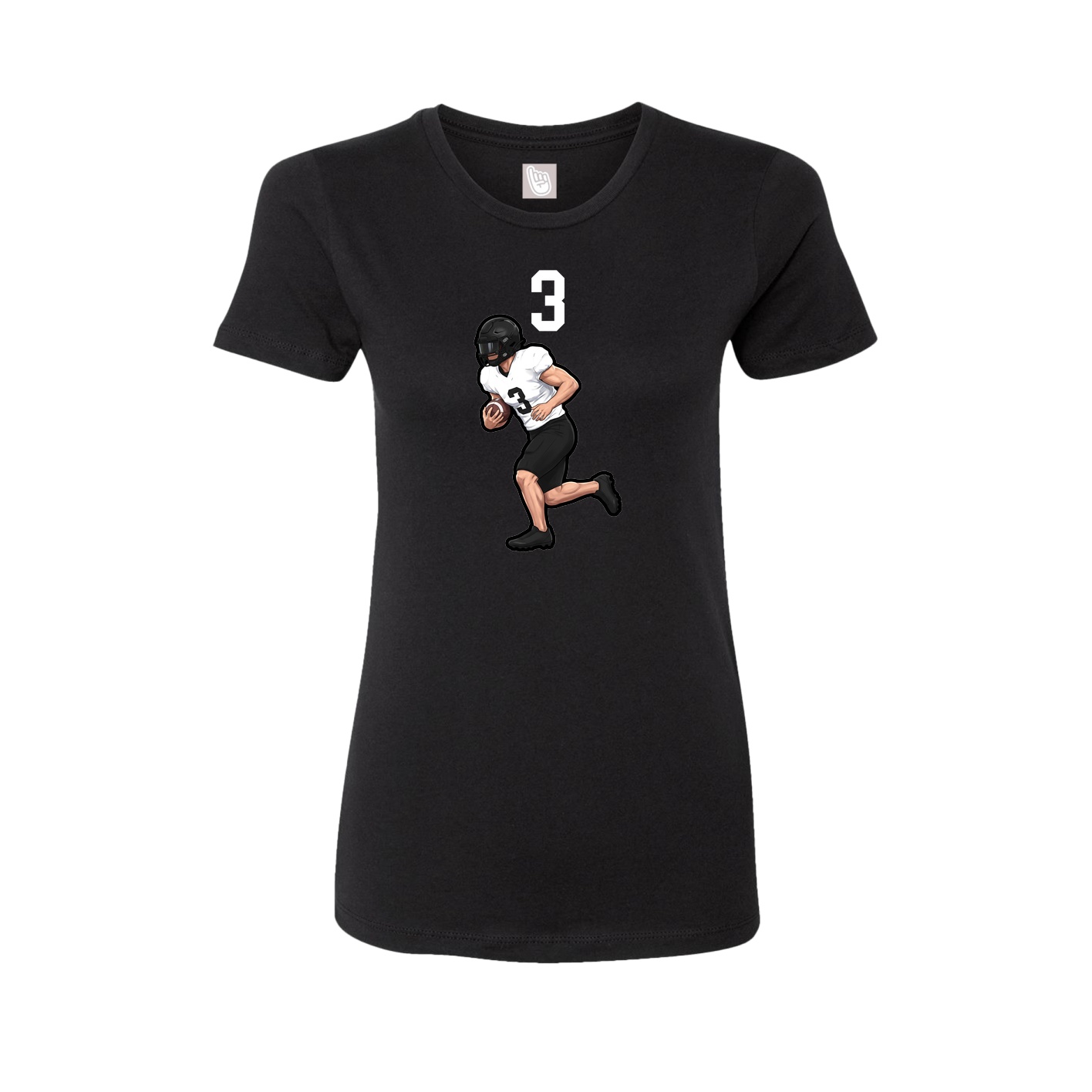 Womens Tee — Number Top in Black