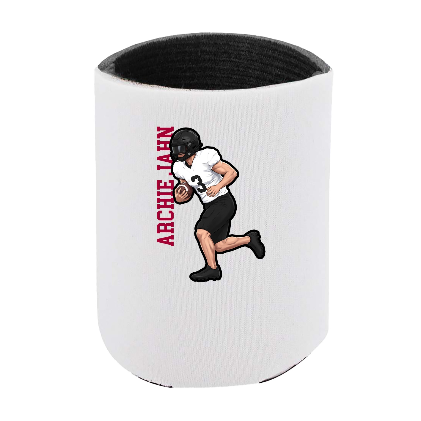 Can Holder — Name Vertical in White