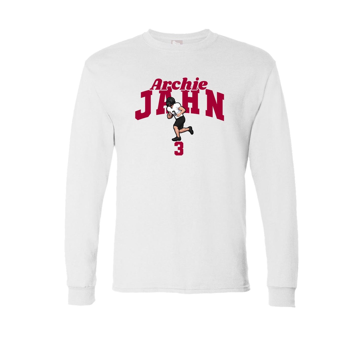 Long Sleeve Tee — Signature Arch in White