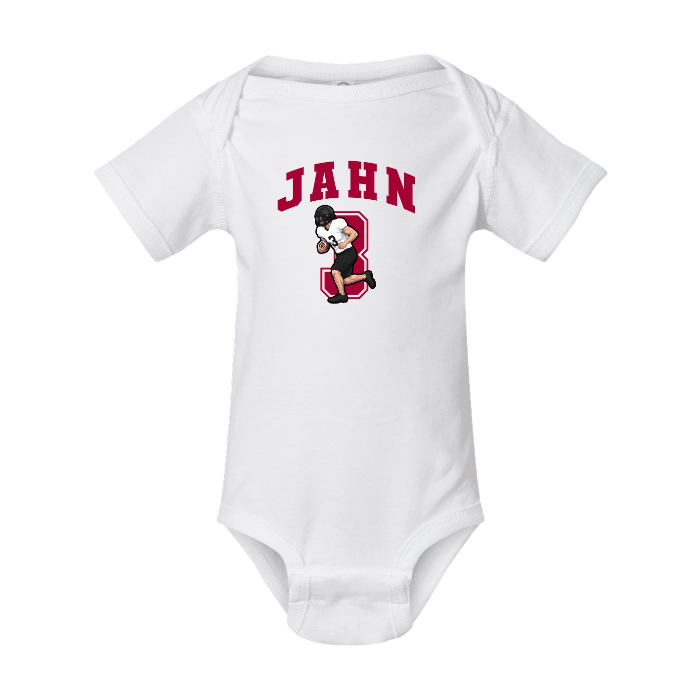 Baby Onesie — Number in White