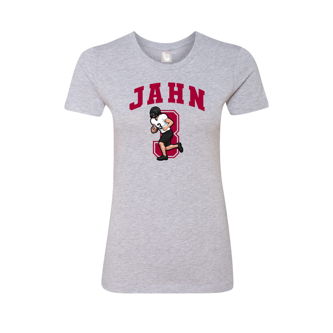 Womens Tee — Number in Grey