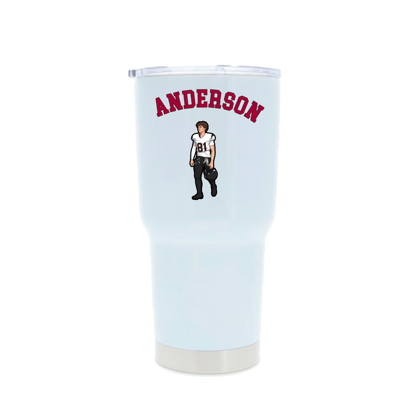 30oz Stainless Steel Tumbler — Shirsey Arch in White