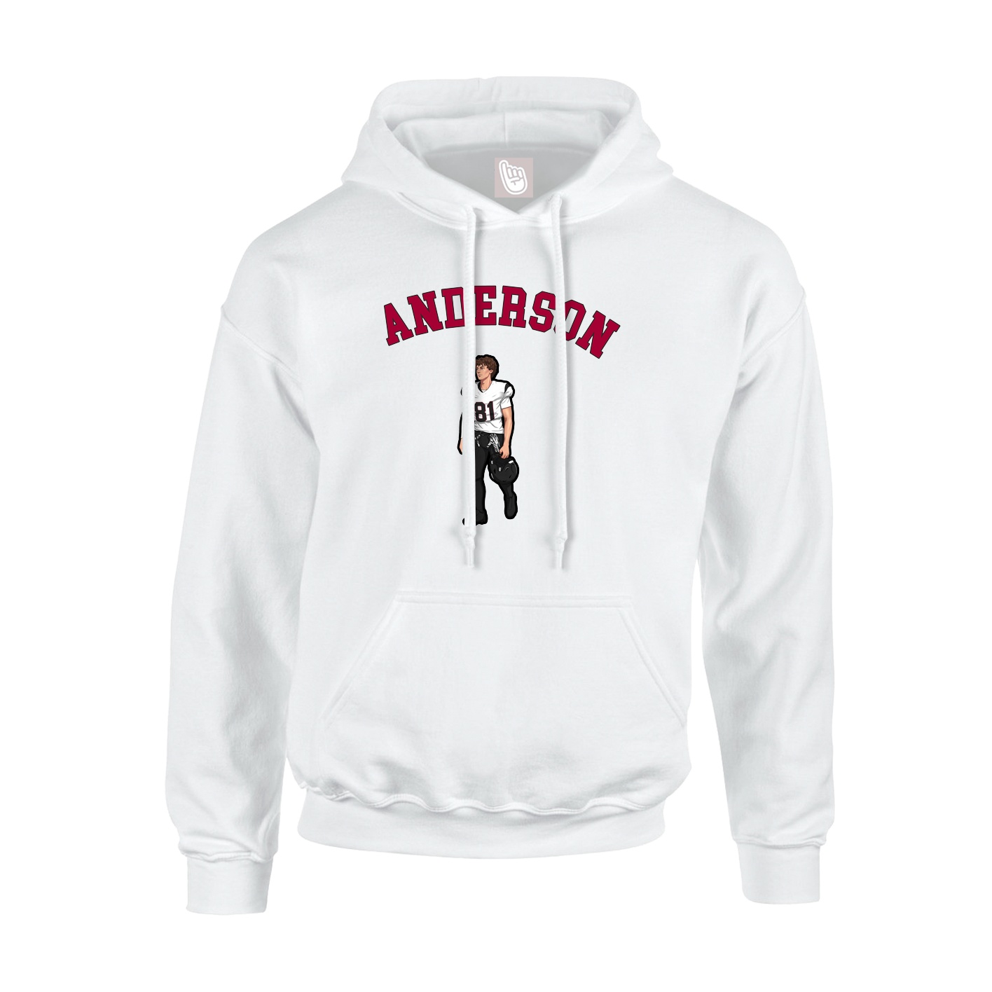Youth Hoodie — Shirsey Arch in White