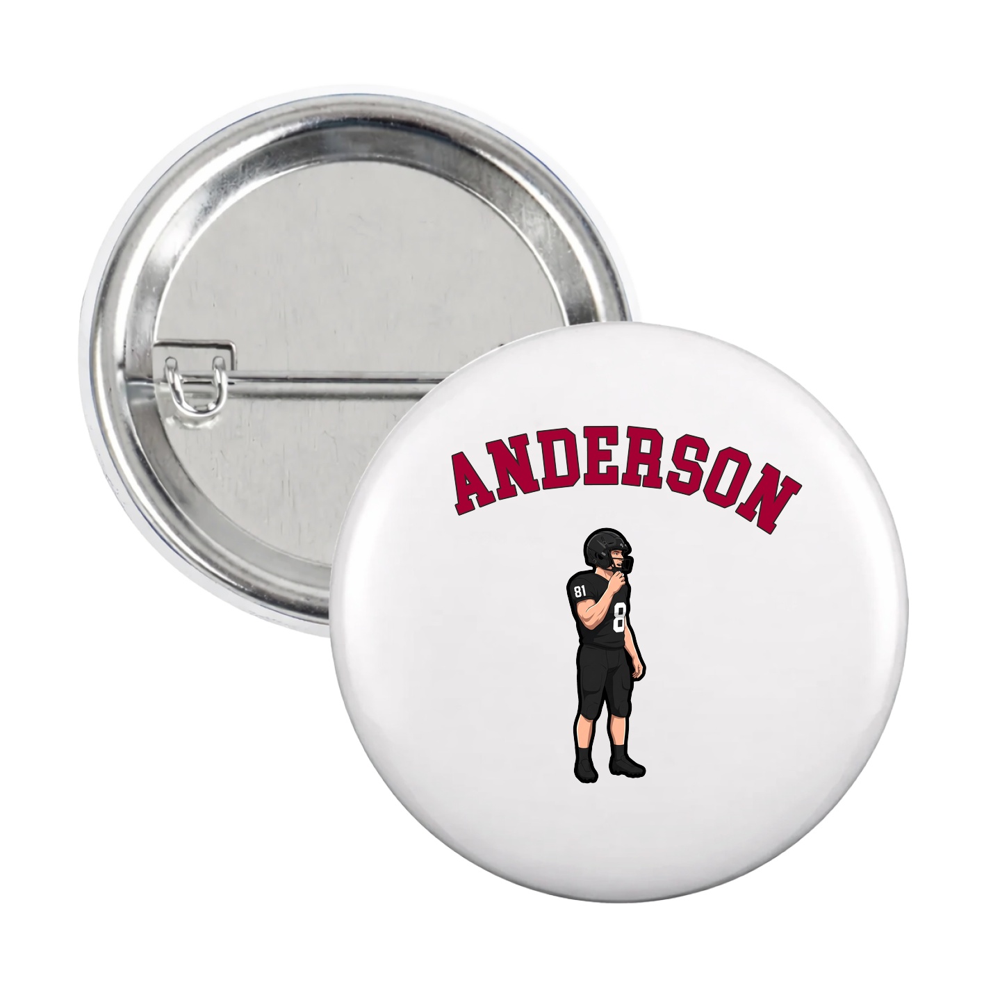 Game Day Button — Shirsey Arch in White