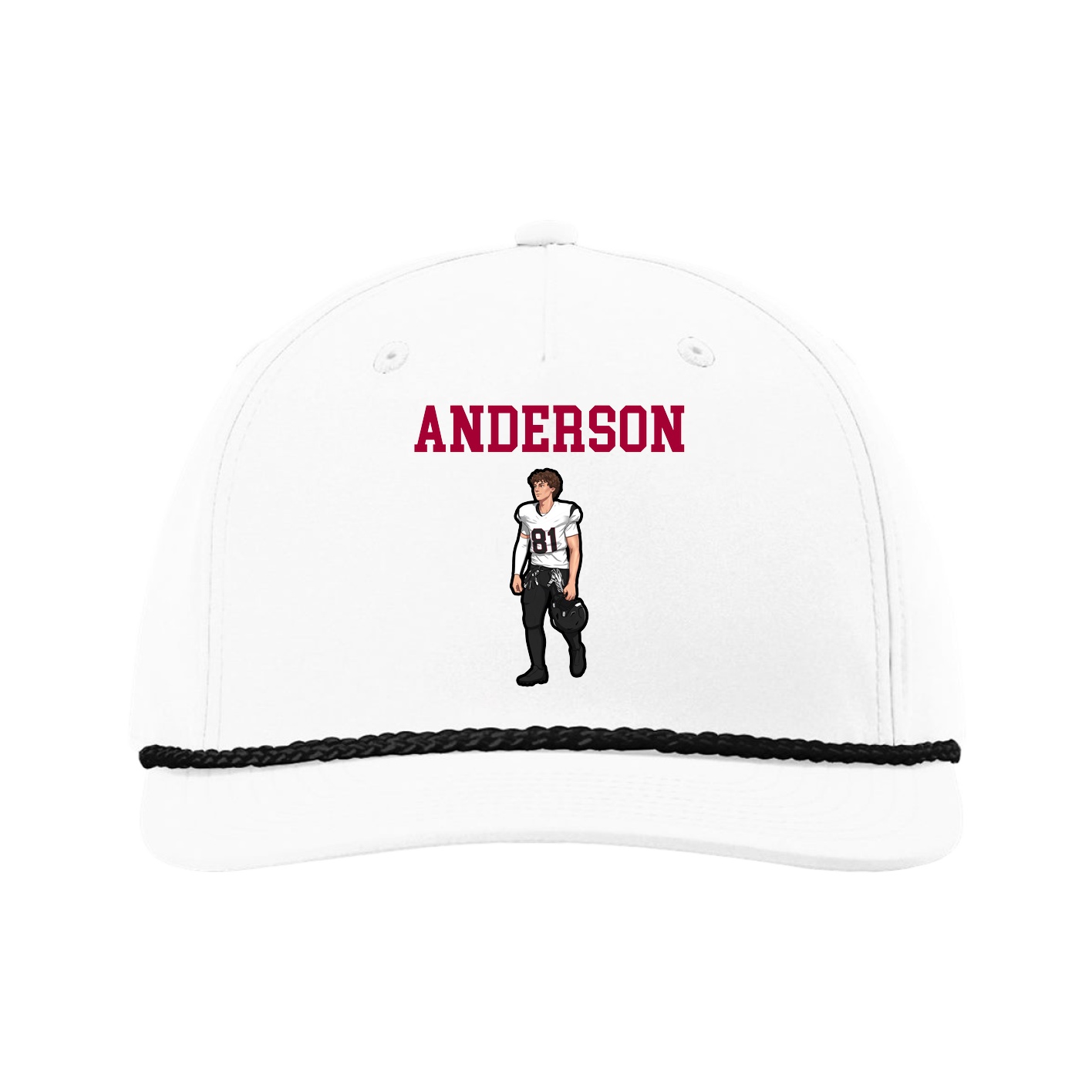 Five-Panel Classic Rope Cap — Shirsey in White