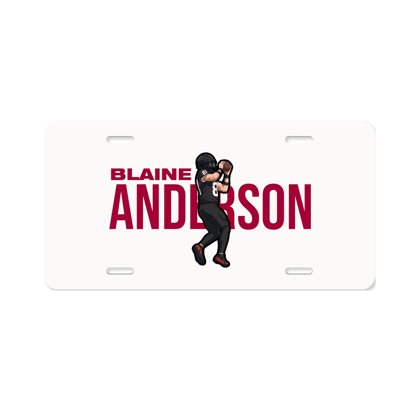 License Plate — Player Name in Classic