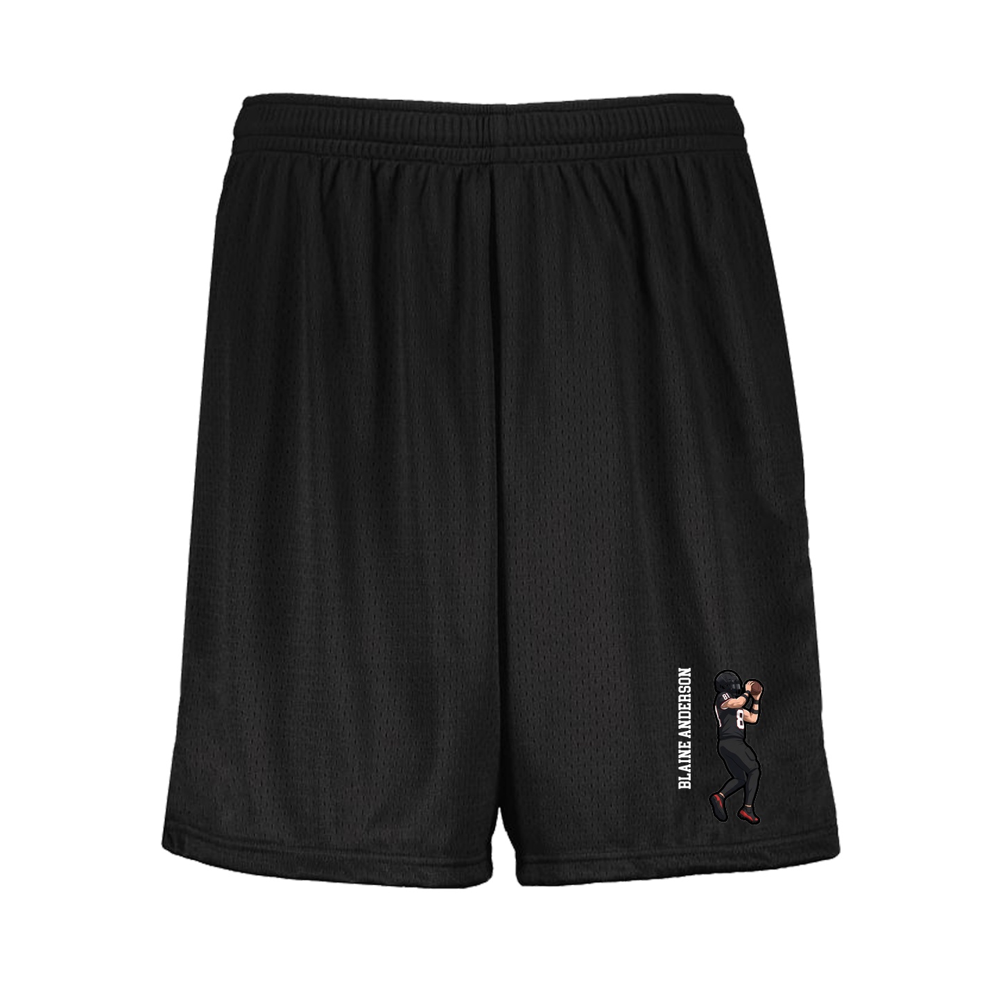 Shorts — Name Vertical in Black