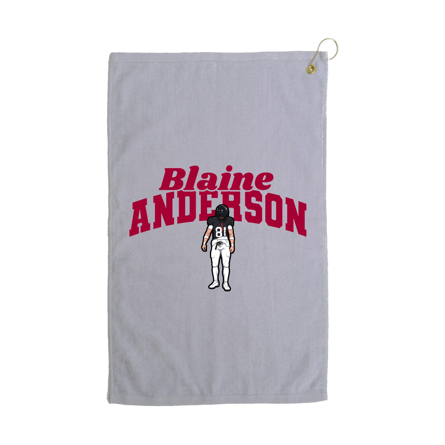 Golf Towel — Signature Arch in Grey