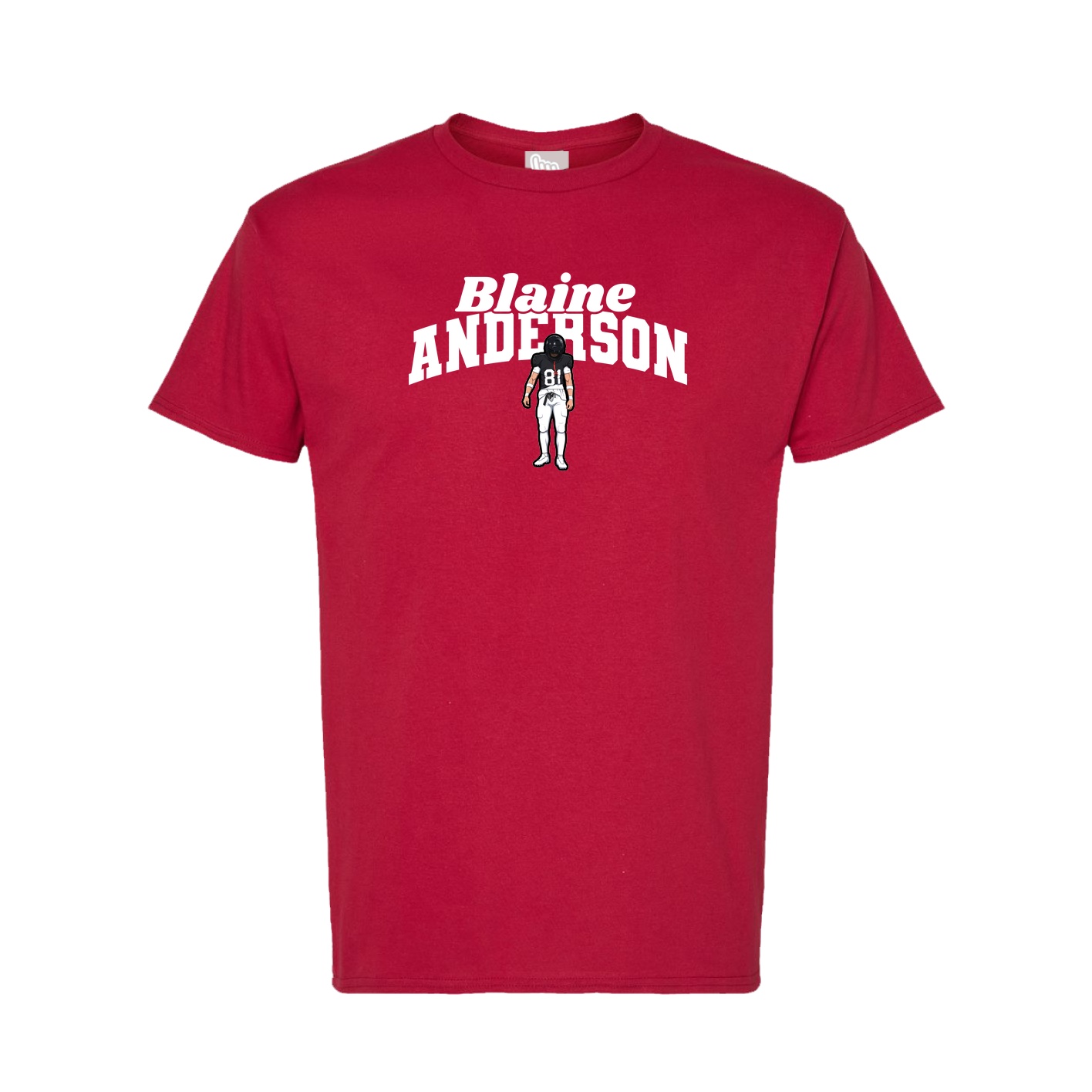 Tee — Signature Arch in Crimson