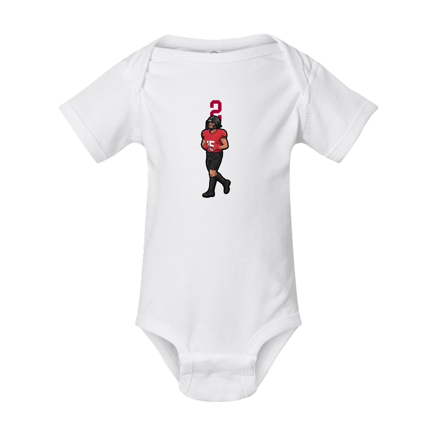 Baby Onesie — Number Top in White