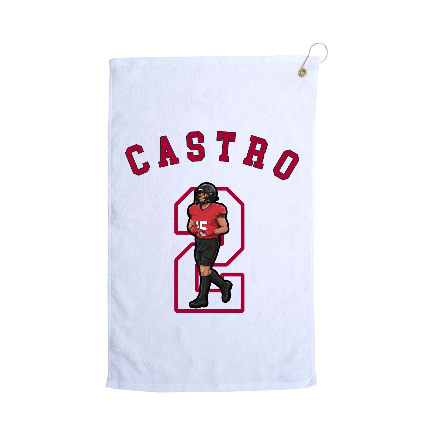 Golf Towel — Shirsey Arch in White