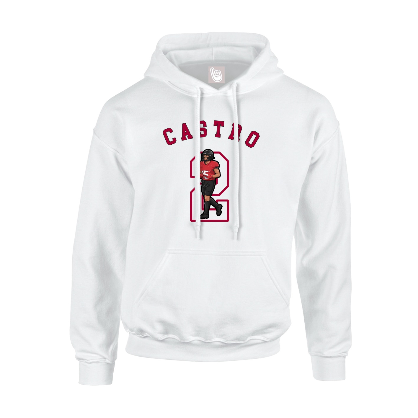 Hoodie — Shirsey Arch in White