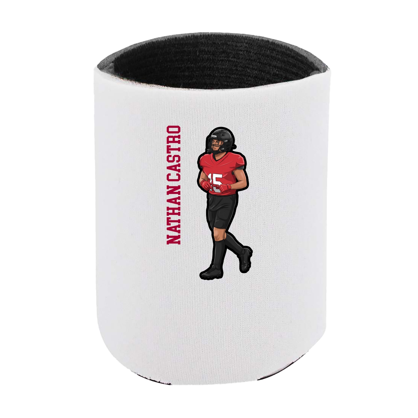 Can Holder — Name Vertical in White