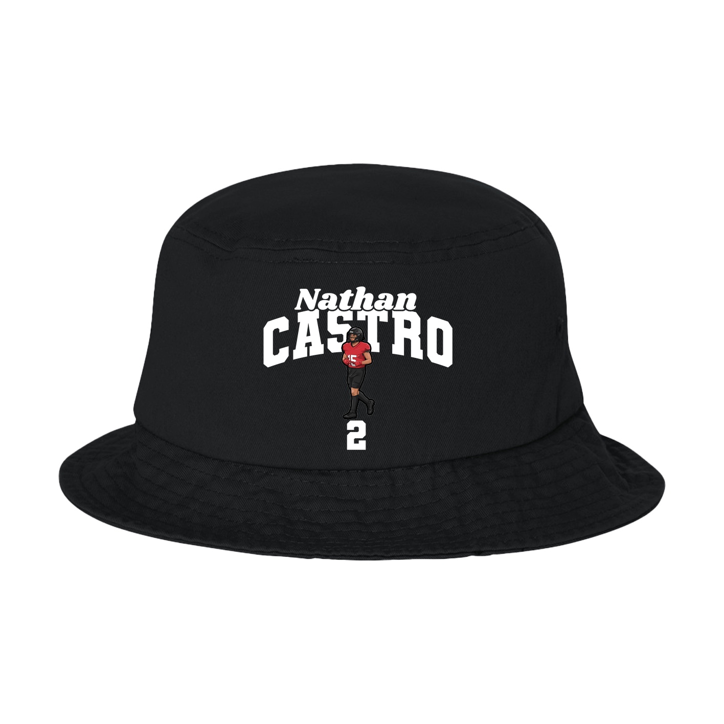 Bucket Cap — Signature Arch in Black
