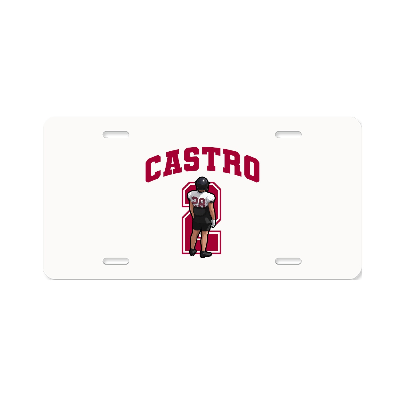 License Plate — Number in Classic