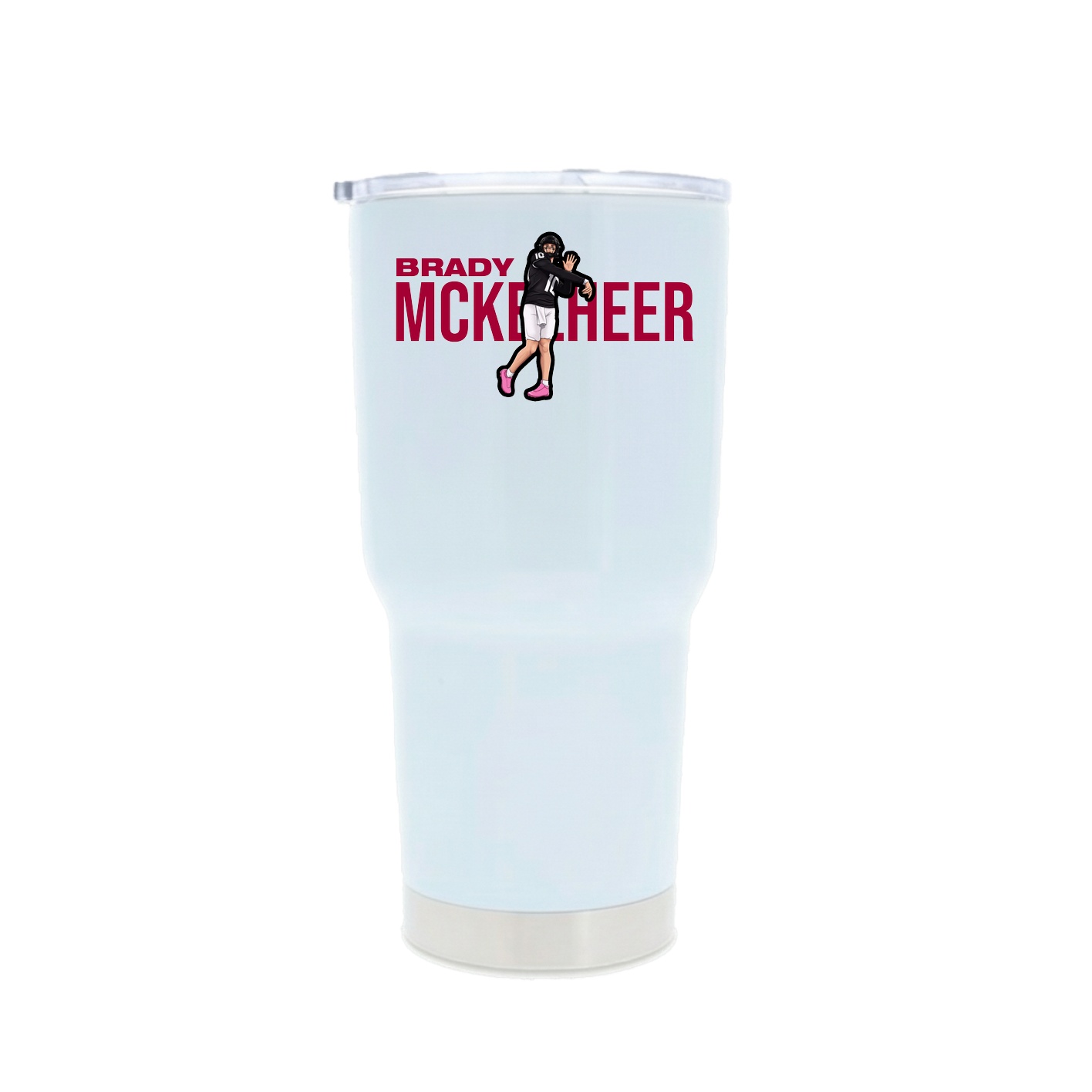 30oz Stainless Steel Tumbler — Player Name in White