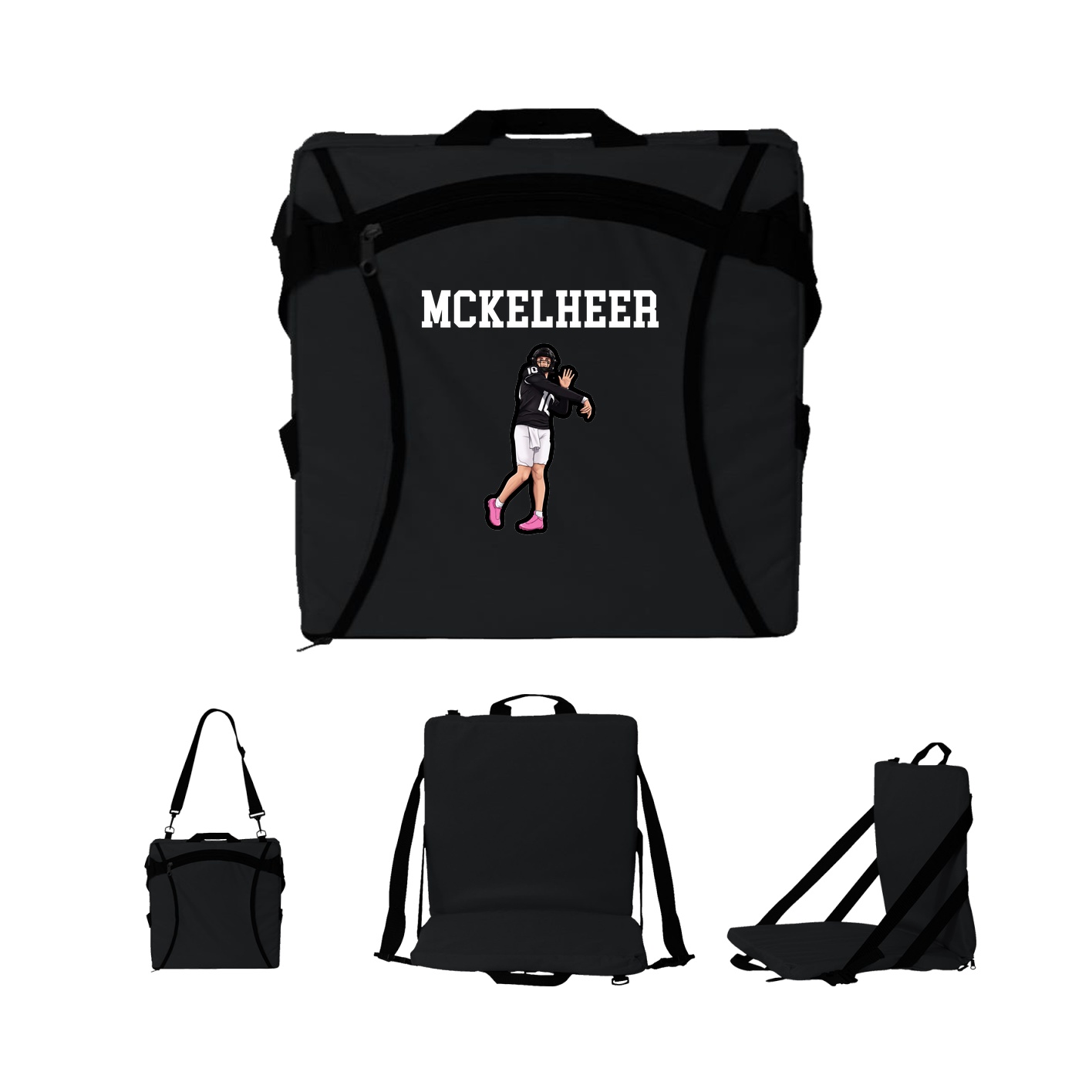 Folding Stadium Seat — Shirsey in Black