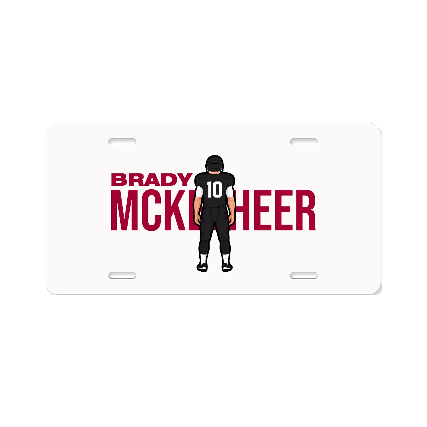 License Plate — Player Name in Classic