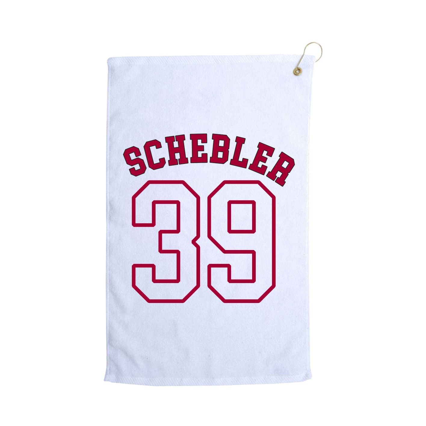 Golf Towel — Shirsey Arch in White