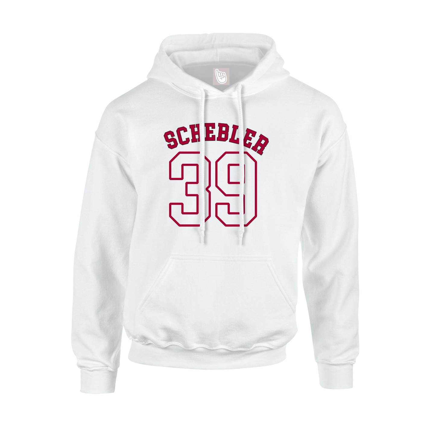 Youth Hoodie — Shirsey Arch in White