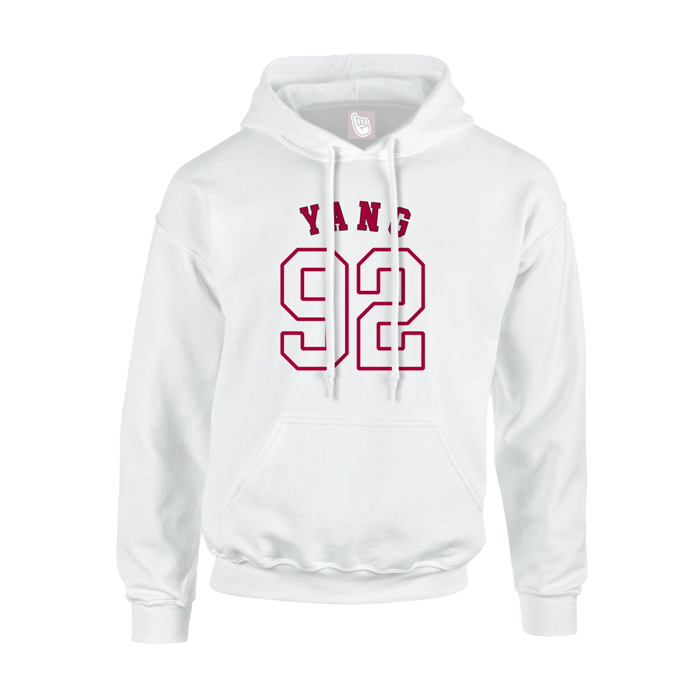 Youth Hoodie — Shirsey Arch in White