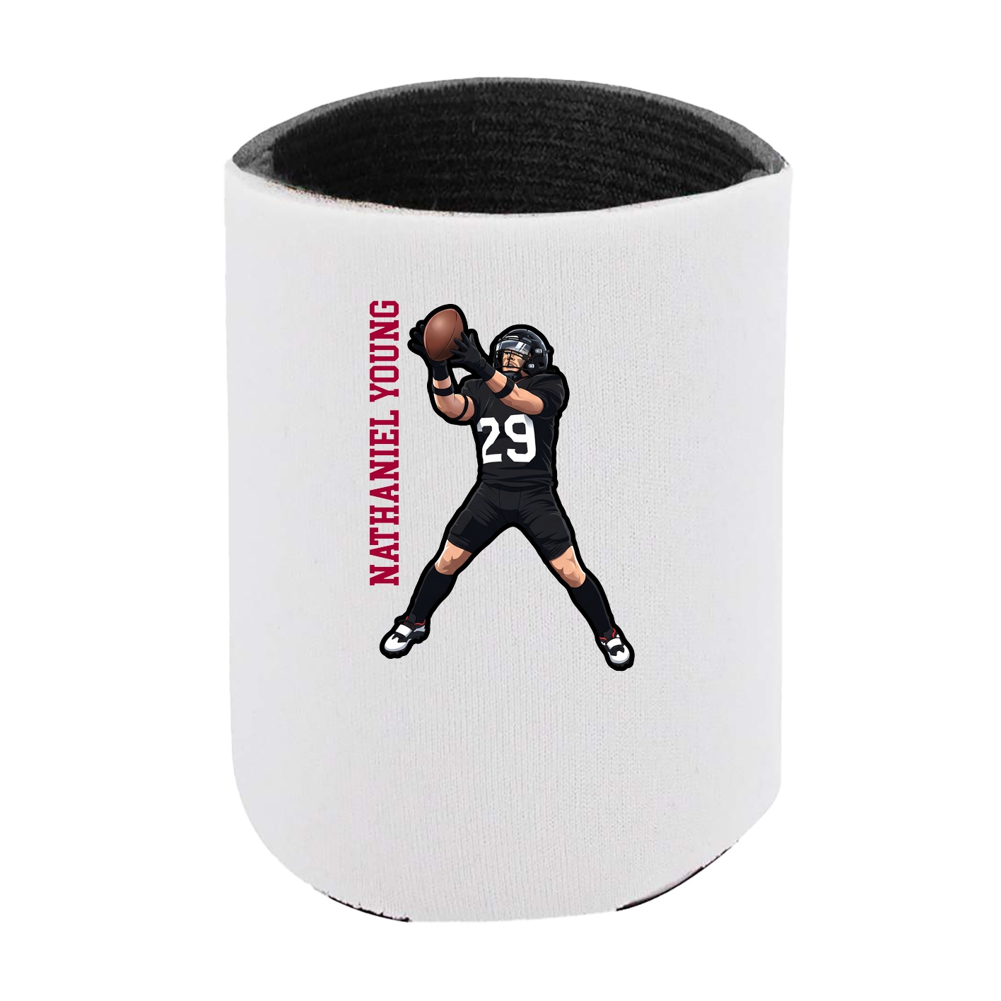 Can Holder — Name Vertical in White