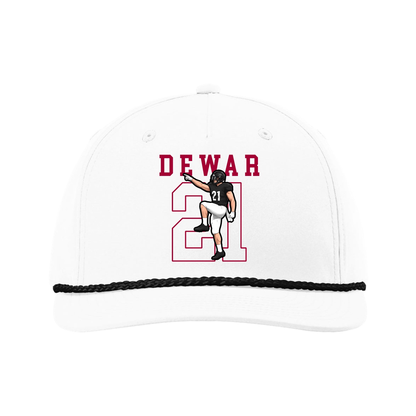 Five-Panel Classic Rope Cap — Shirsey in White