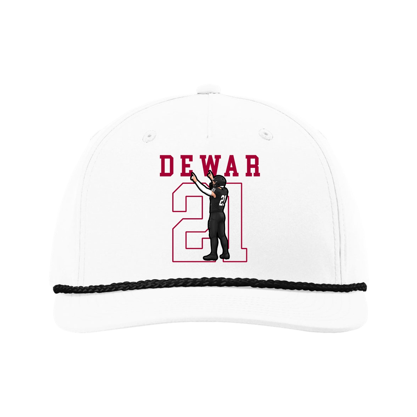 Five-Panel Classic Rope Cap — Shirsey in White