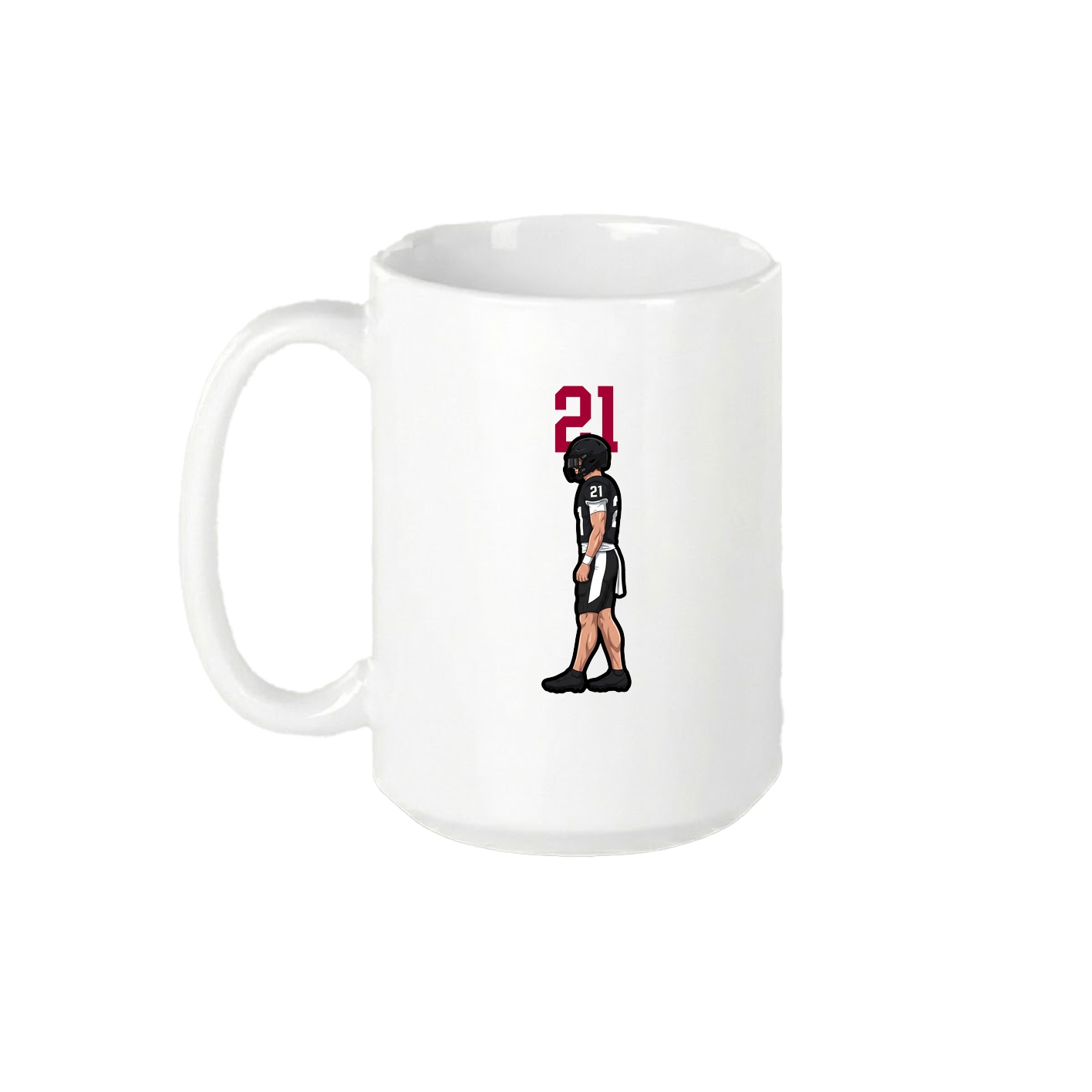 15oz Coffee Mug — Number Top in White