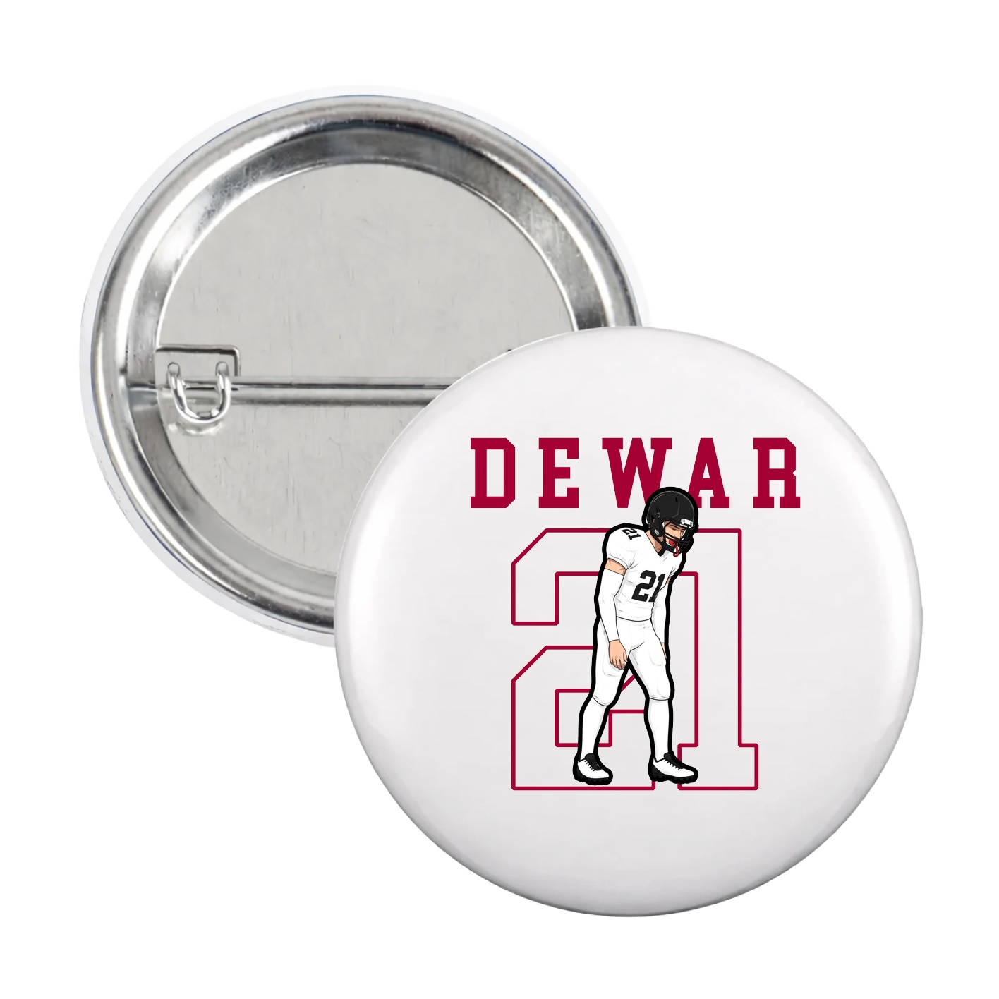 Game Day Button — Shirsey in White