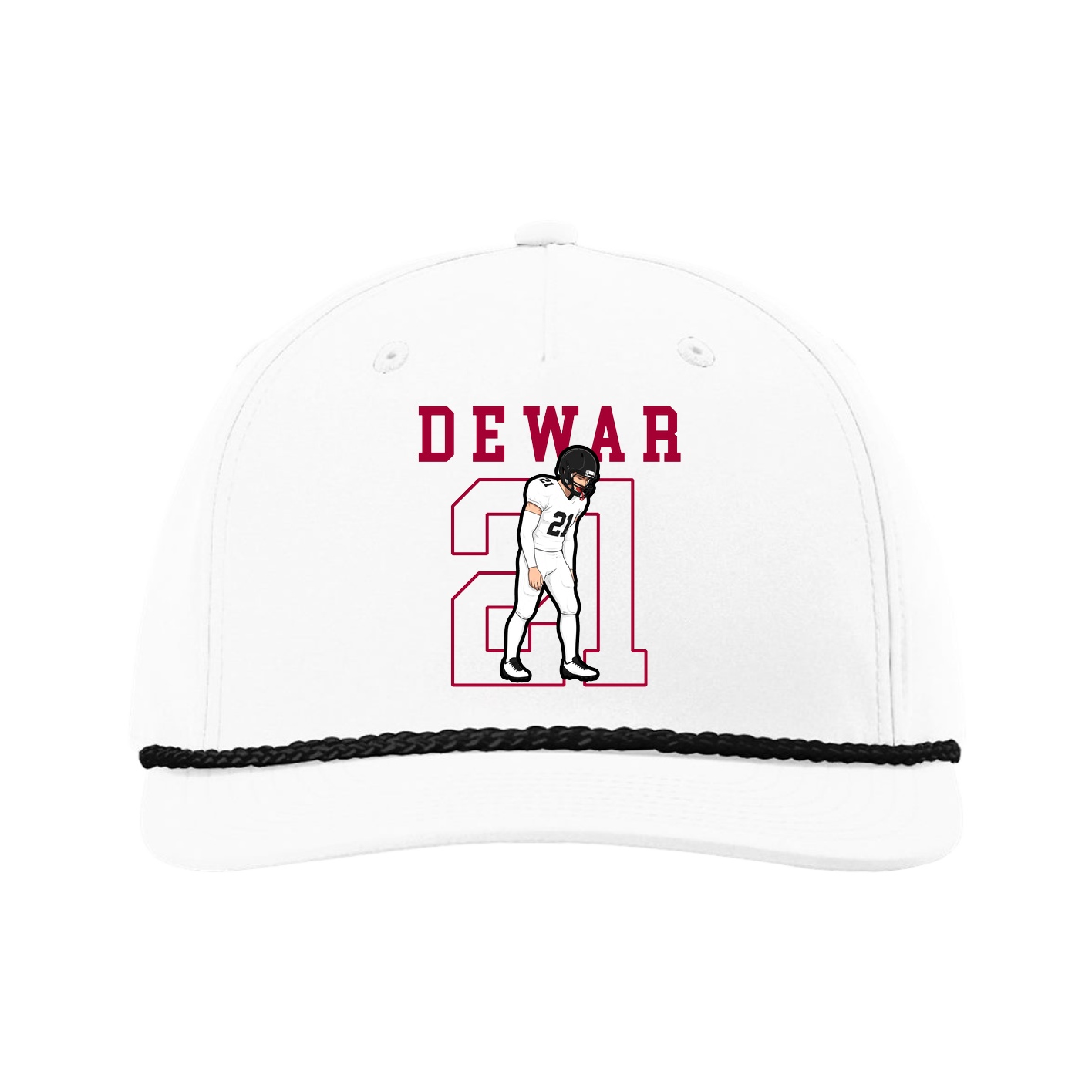 Five-Panel Classic Rope Cap — Shirsey in White