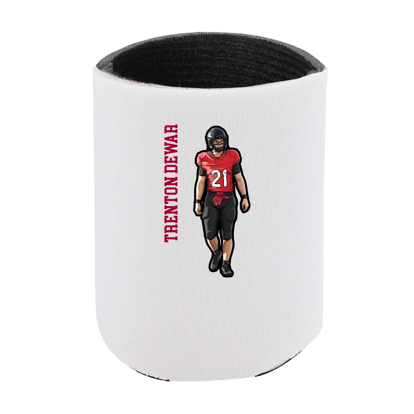Can Holder — Name Vertical in White