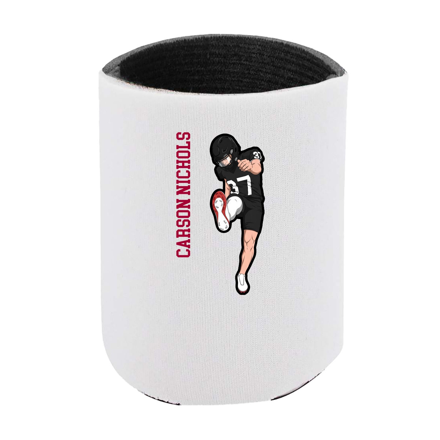 Can Holder — Name Vertical in White
