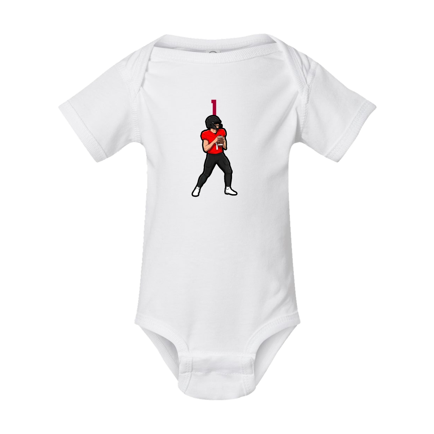 Baby Onesie — Number Top in White