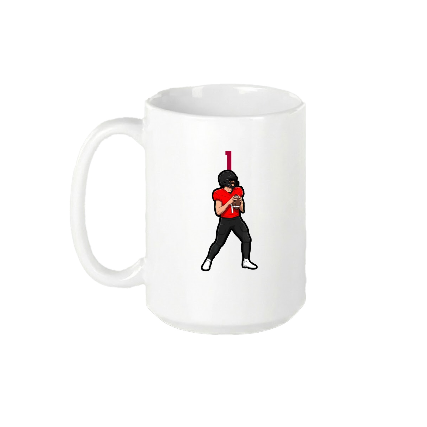 15oz Coffee Mug — Number Top in White