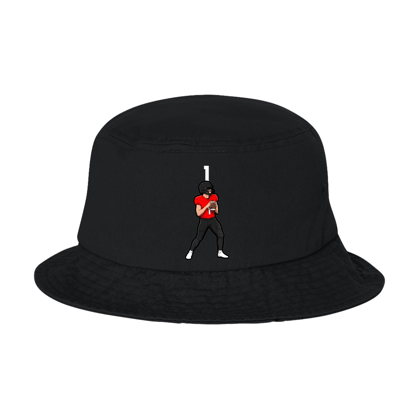 Bucket Cap — Number Top in Black