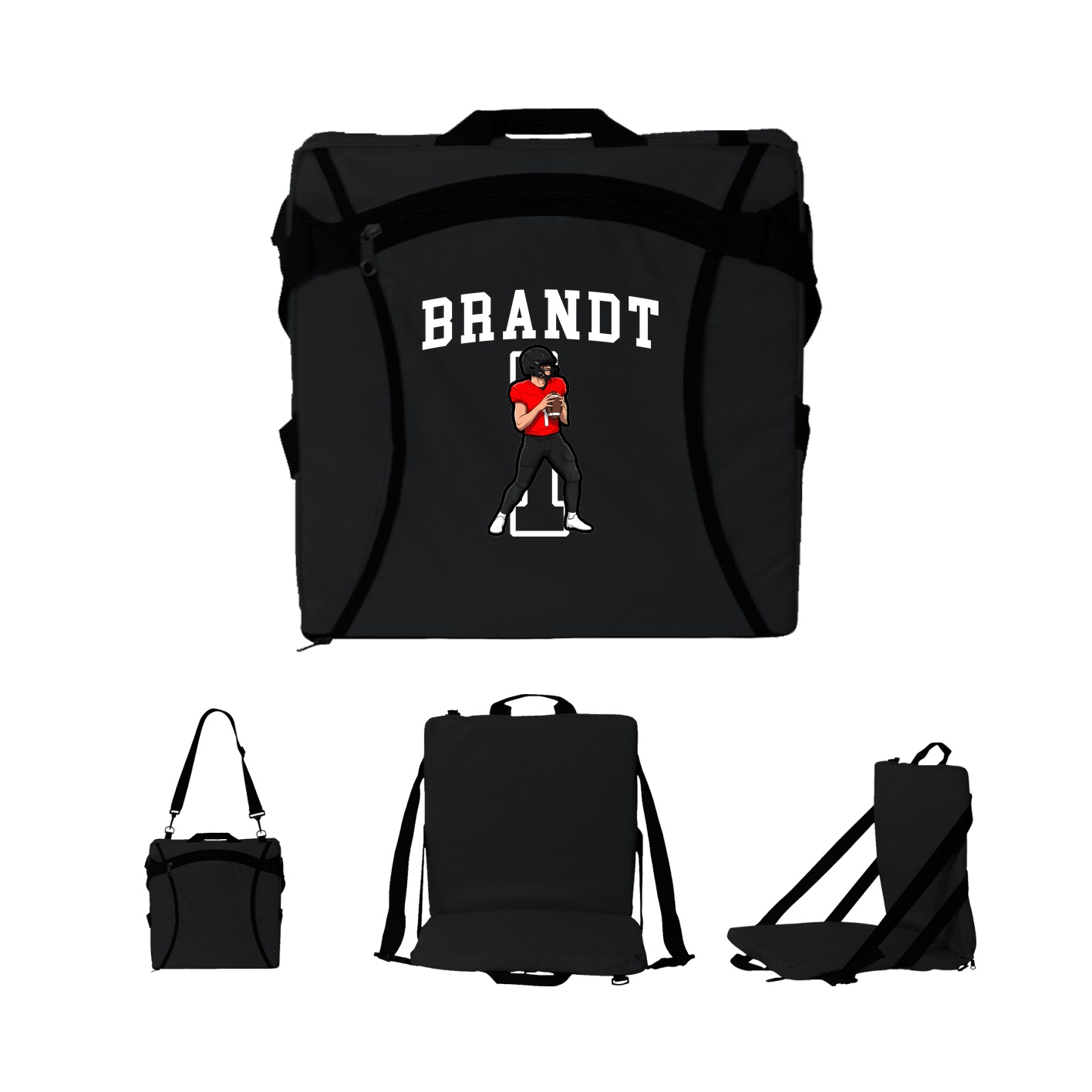 Folding Stadium Seat — Shirsey in Black