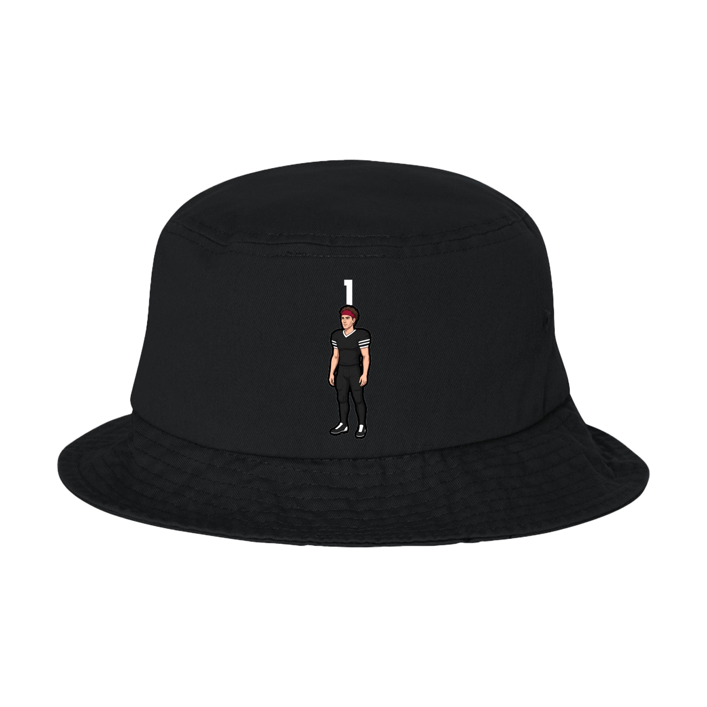 Bucket Cap — Number Top in Black