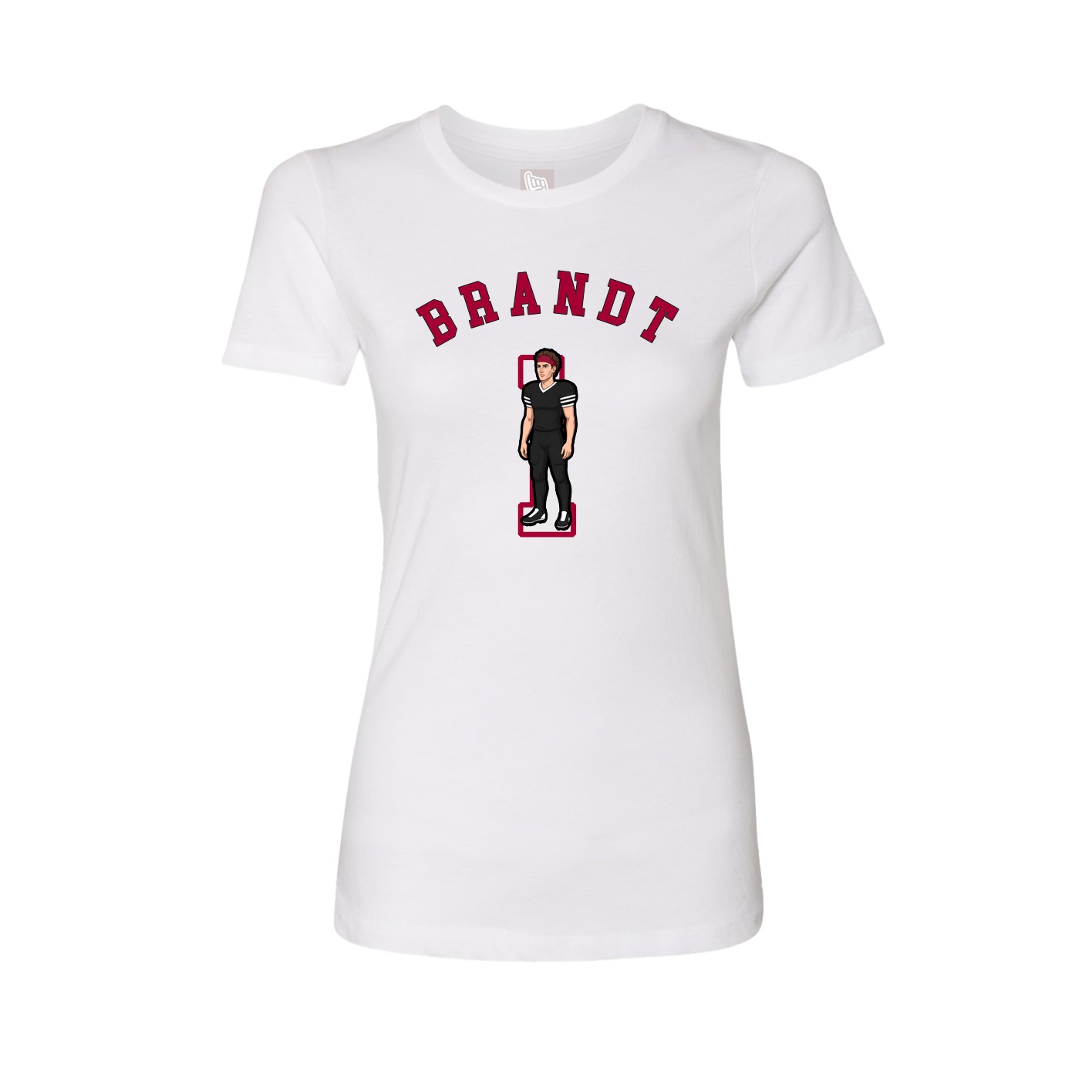 Fitted Women's Tee — Shirsey Arch in White