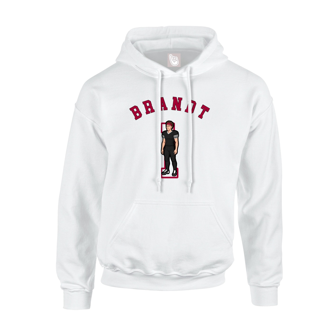 Youth Hoodie — Shirsey Arch in White