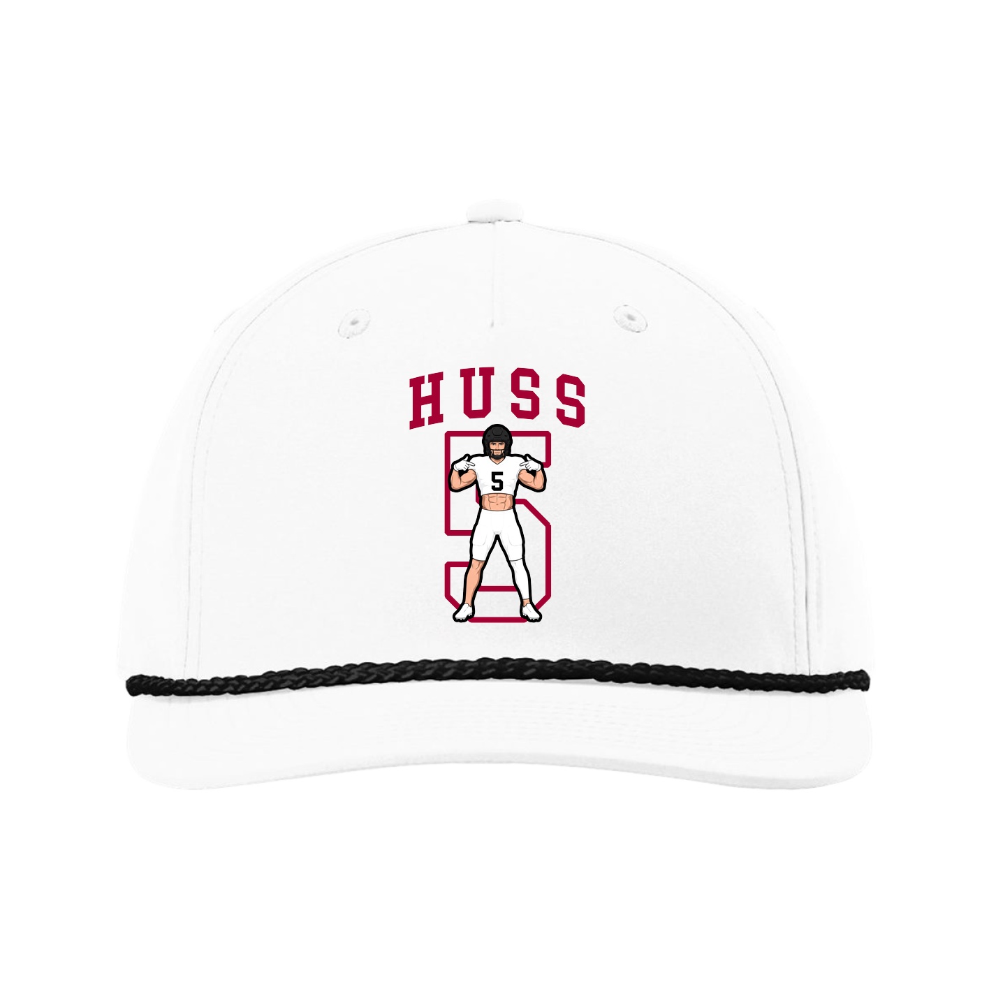 Five-Panel Classic Rope Cap — Shirsey in White