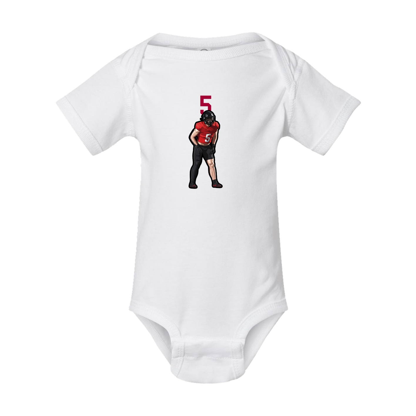 Baby Onesie — Number Top in White