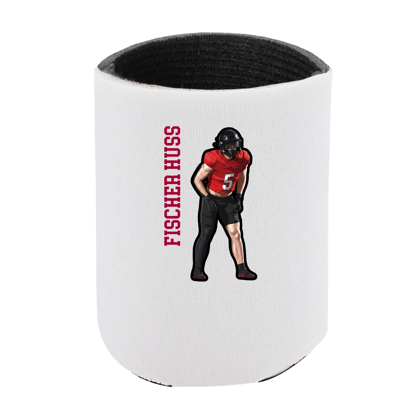 Can Holder — Name Vertical in White