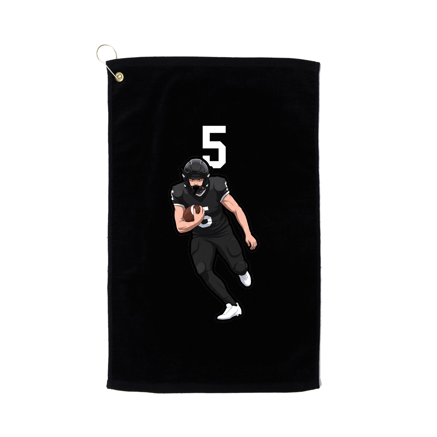 Golf Towel — Number Top in Black