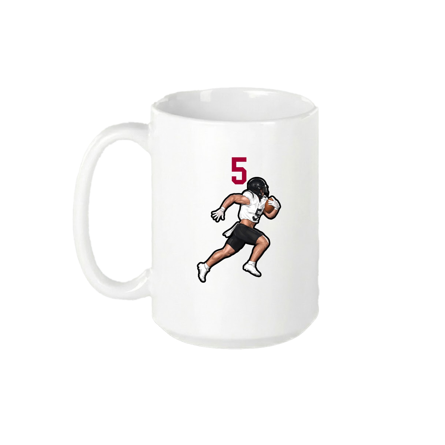 15oz Coffee Mug — Number Top in White