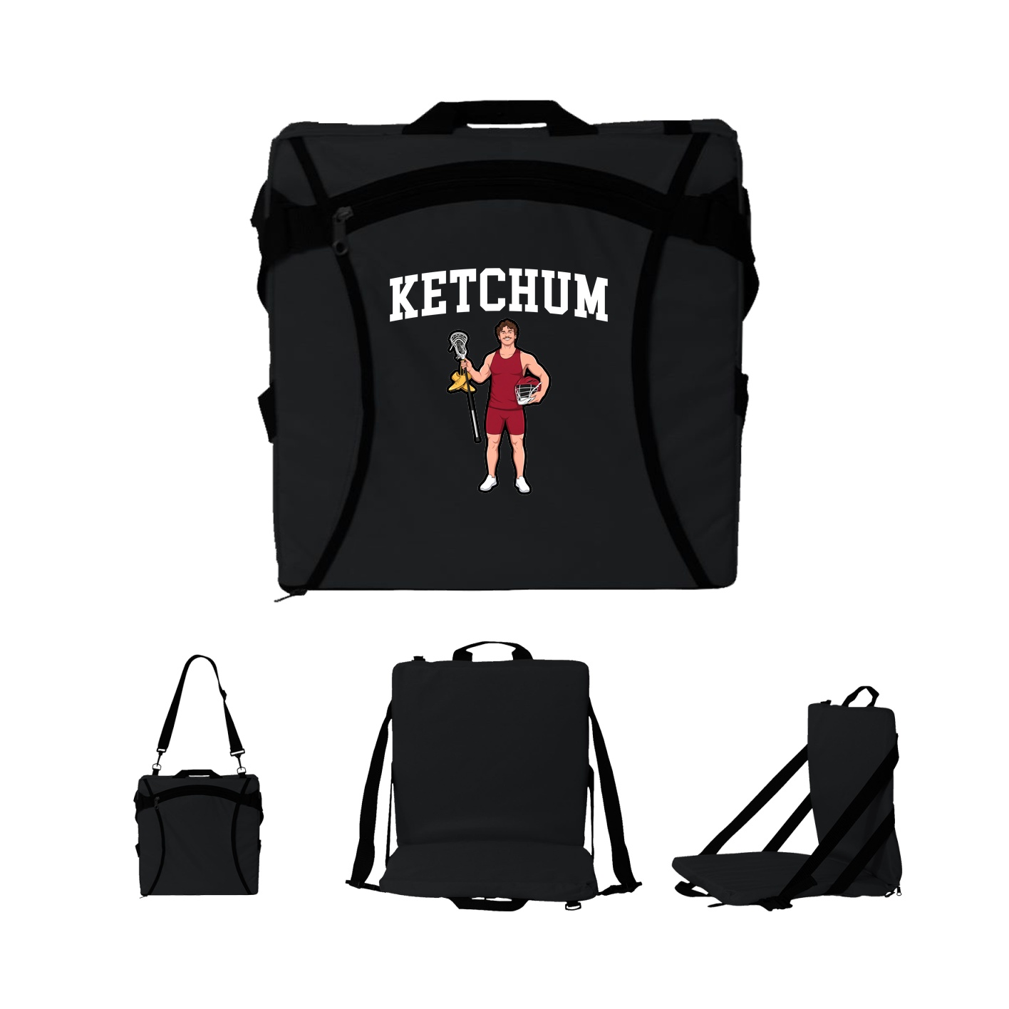 Folding Stadium Seat — Shirsey in Black