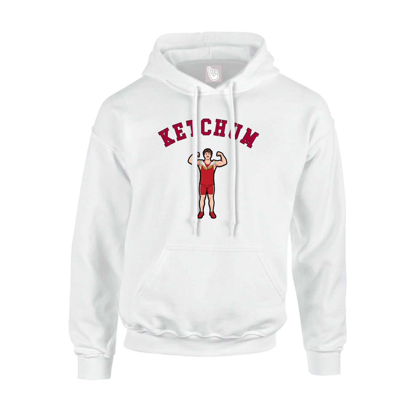 Youth Hoodie — Shirsey Arch in White