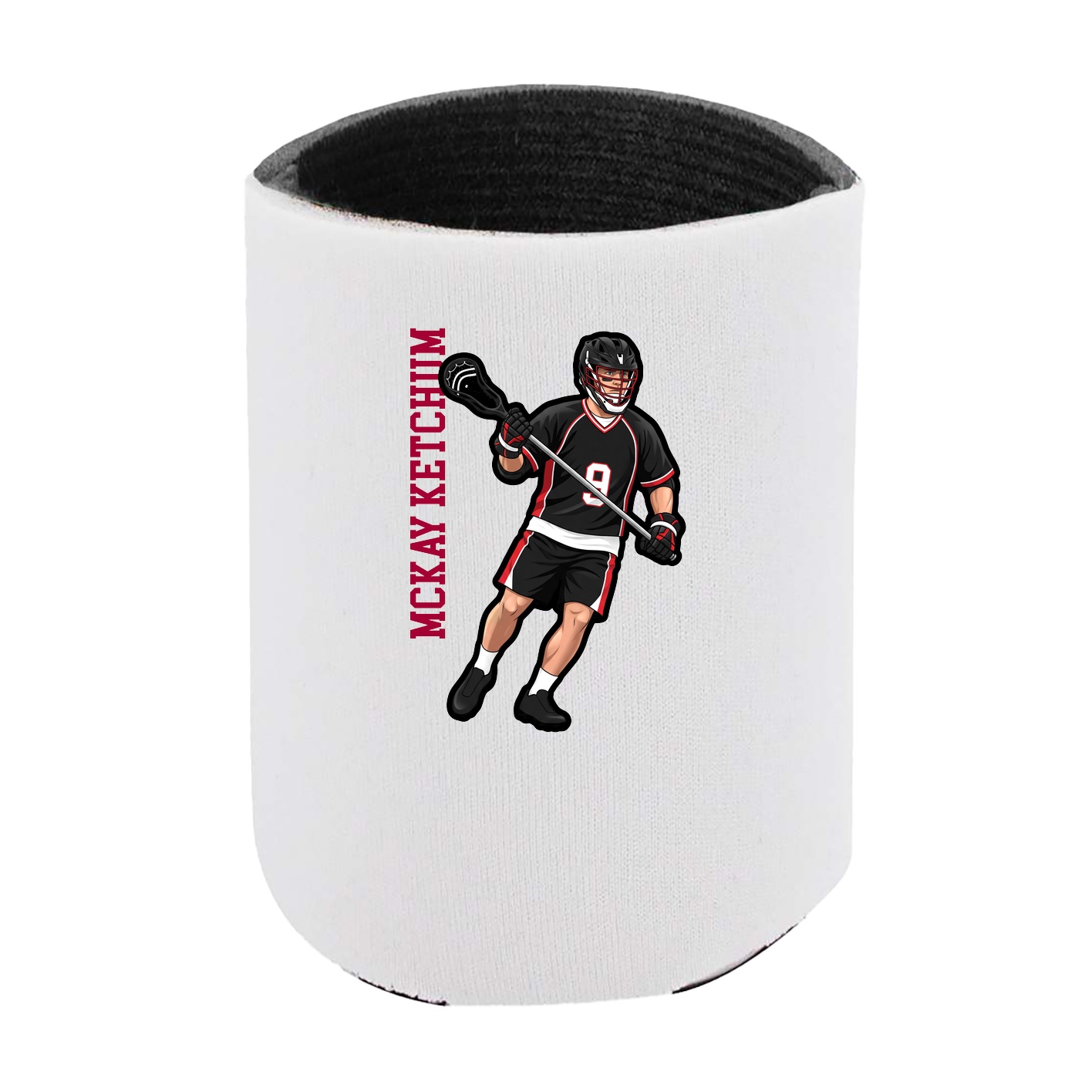 Can Holder — Name Vertical in White