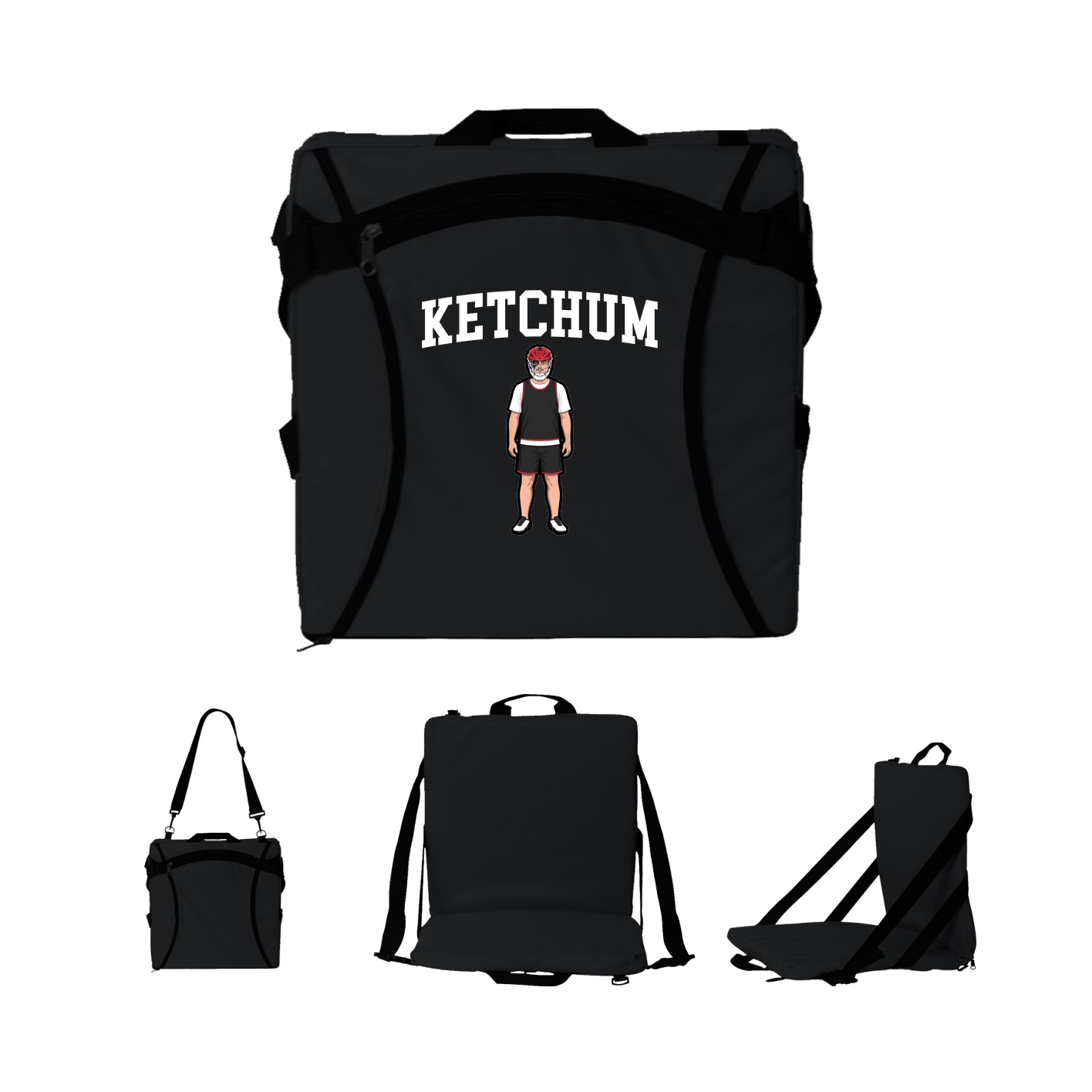 Folding Stadium Seat — Shirsey in Black