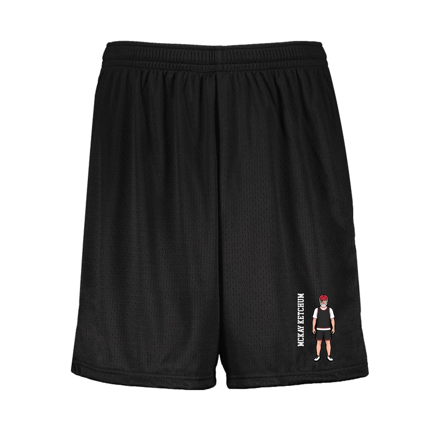 Shorts — Name Vertical in Black